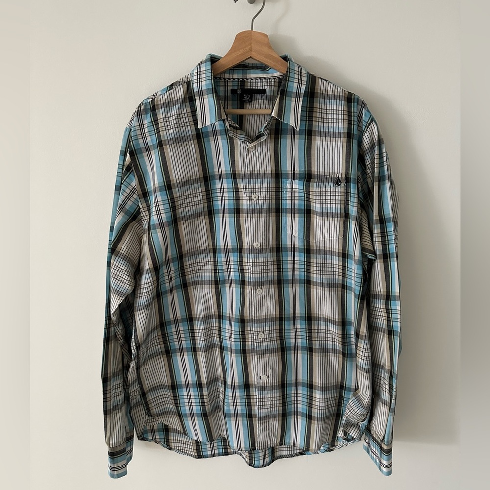 Mens Volcom Dress Shirt XL
